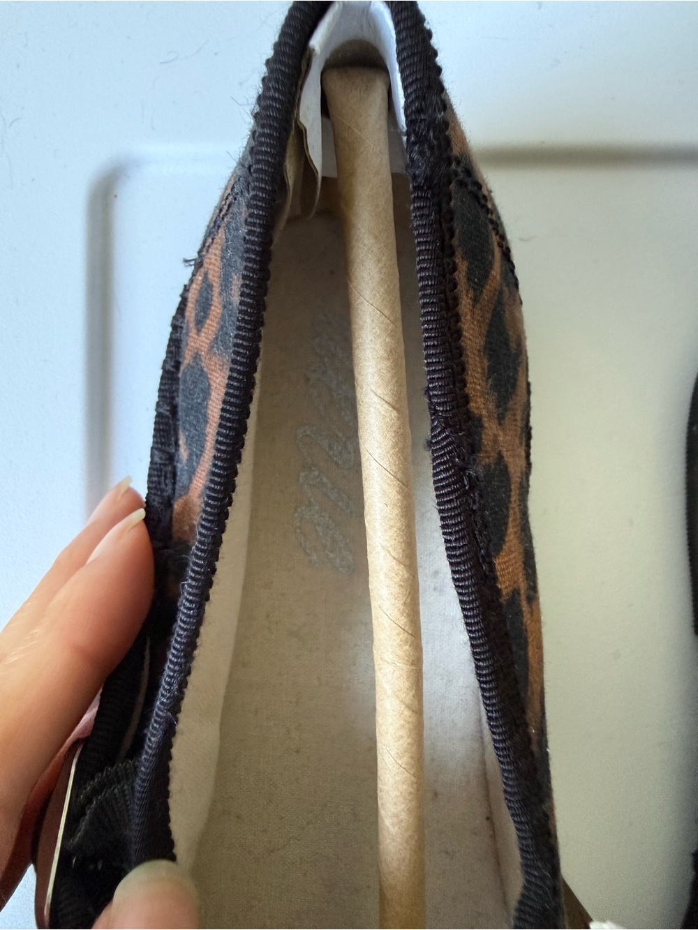aerie Leopard-Print Mary Jane Flats in Brown & Black size 7 - Picture 6 of 8